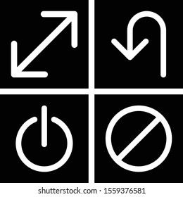  4 Universal icon for your project. arrows.
 