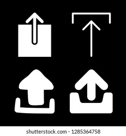 4 uploading icons with upload in this set