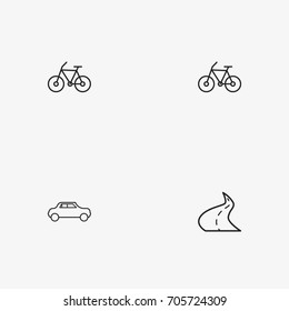 4 useful simple transport icons