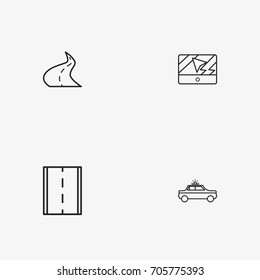 4 useful simple transport icons