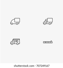 4 useful simple transport icons