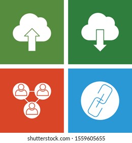 4 User interface Icon set for web and mobile applications
