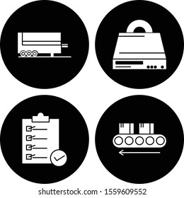 4 User interface Icon set for web and mobile applications
