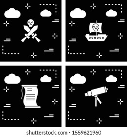 4 User interface Icon set for web and mobile applications
