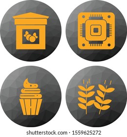 4 User interface Icon set for web and mobile applications

