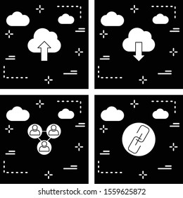 4 User interface Icon set for web and mobile applications
