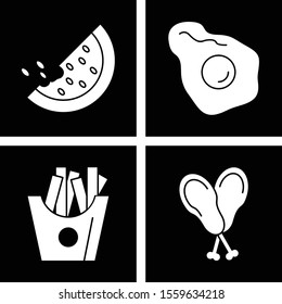 4 User interface Icon set for web and mobile applications
