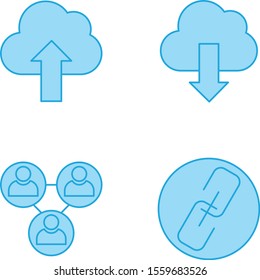 4 User interface Icon set for web and mobile applications
