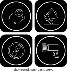  4 User interface Icon set for web and mobile applications
