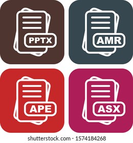  4 User interface Icon set File Format for web and mobile applications


