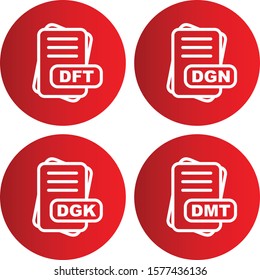  4 User interface Icon set File Format for web and mobile applications
