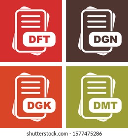  4 User interface Icon set File Format for web and mobile applications
