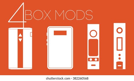 4 vaping variwatt varivolt box mods set