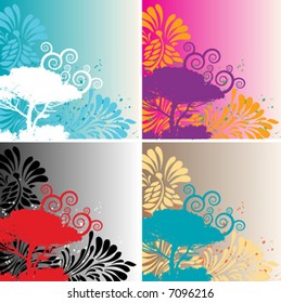 4 vector background