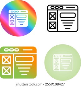 4 Vector Icons Design Set