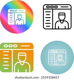 4 Vector Icons Design Set
