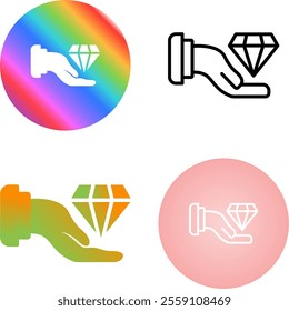 4 Vector Icons Design Set
