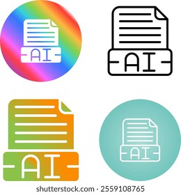 4 Vector Icons Design Set