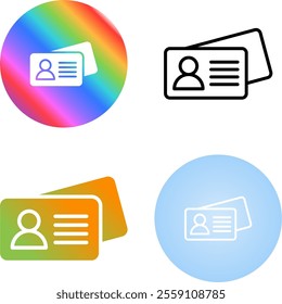 4 Vector Icons Design Set
