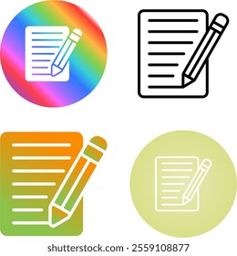 4 Vector Icons Design Set