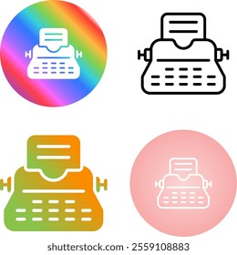 4 Vector Icons Design Set