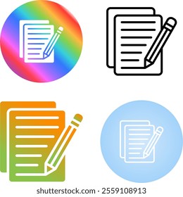 4 Vector Icons Design Set