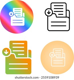 4 Vector Icons Design Set