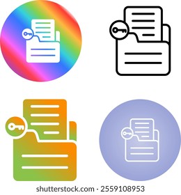 4 Vector Icons Design Set