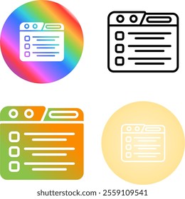 4 Vector Icons Design Set