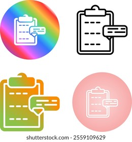 4 Vector Icons Design Set