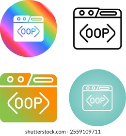 4 Vector Icons Design Set