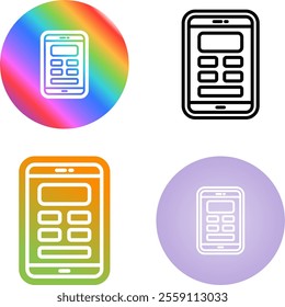 4 Vector Icons Design Set