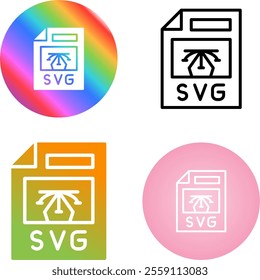 4 Vector Icons Design Set