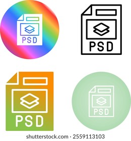 4 Vector Icons Design Set