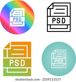 4 Vector Icons Design Set