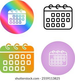 4 Vector Icons Design Set
