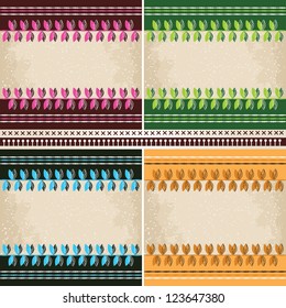 4  vector patterns set