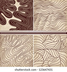 4 vector patterns set