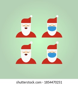 4 vectores de Santa Claus
