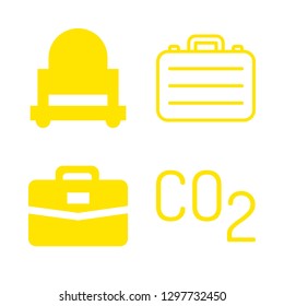 4 walking icons with briefcase and baby walker in this set
