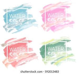4 Watercolor background