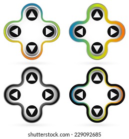 4 way arrow buttons (4 version)