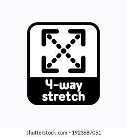 4 way stretch, vector information sign