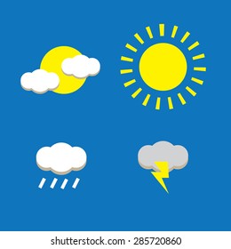 4 weather vector, 4 season