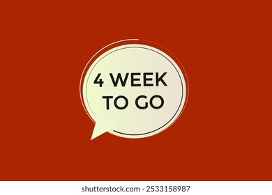 4 semanas para ir, icono, stile, temporizador, cuenta regresiva, reloj, tiempo, fondo, Plantilla, 4 semanas para ir cuenta regresiva, pegatina, Anuncio izquierdo, negocio, venta, Botón de la etiqueta
