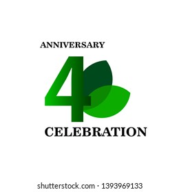 4 Year Anniversary Celebration Vector Template Design Illustration