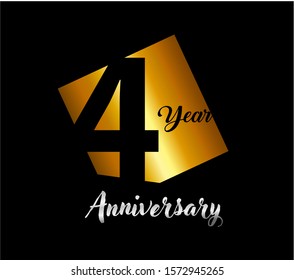 4 year anniversary design template