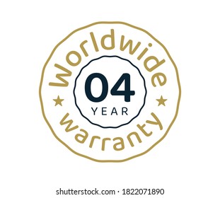 4 years worldwide warranty, 4 years global warranty