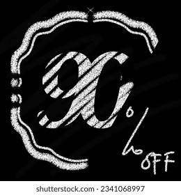 Up to 40 45 50 60 70 80 90 percent off chalk-style and blackboard with classic border 