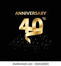 40 Anniversary Number For Celebrate Design
